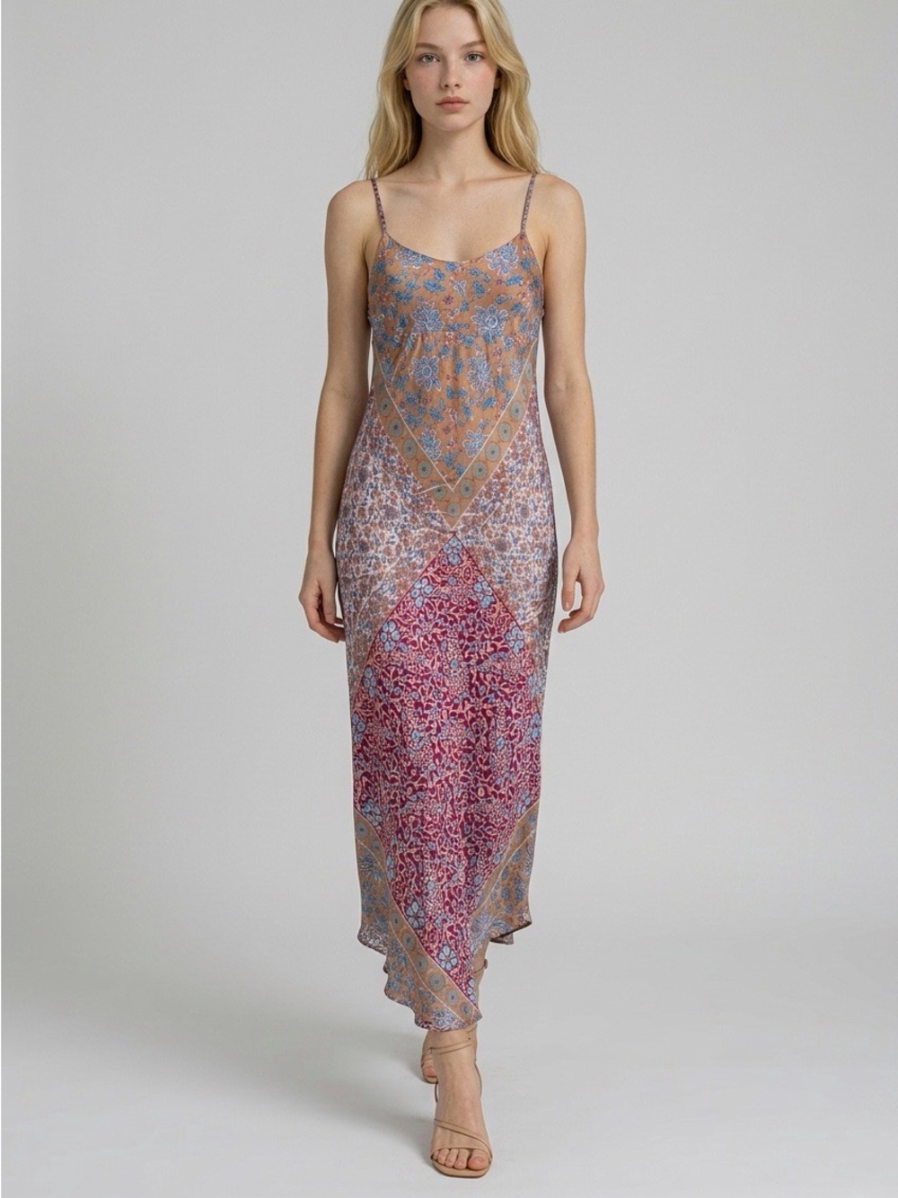 FLANNEL Silk Maxi Dress